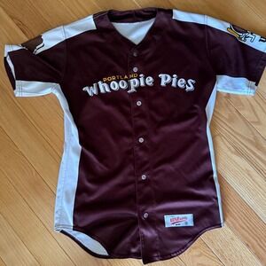 Portland Seadogs Whoopie Pies Wilson Pro Fusion Jersey Minor League Red Sox Sz S